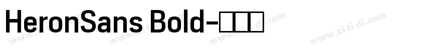 HeronSans Bold字体转换
